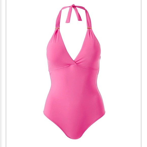 NWT MELISSA ODABASH RIMINI HOT PINK SWIMSUIT ONE PIECE SZ 2 - Picture 3 of 9